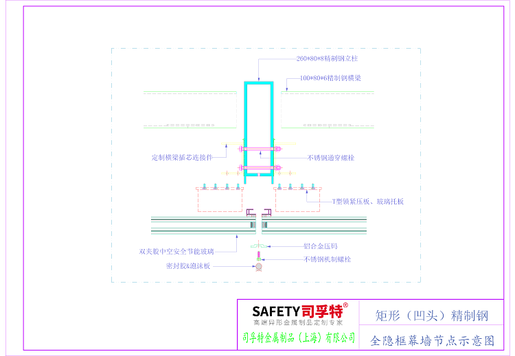 矩形凹頭系列精致鋼型材在幕墻中的運用-司孚特金屬(圖5) 4.3.png