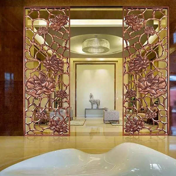 輕奢鋁雕屏風(fēng)定制(圖1) 輕奢鋁雕屏風(fēng)定制(圖1)