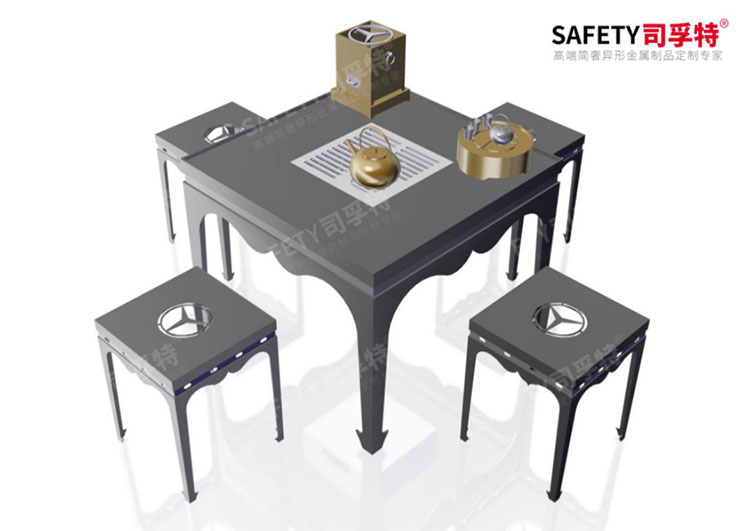 從“火塘烤茶”到“圍爐煮茶”，傳承中華茶文化 [精制鋼圍爐茶桌|炭火爐](圖9)