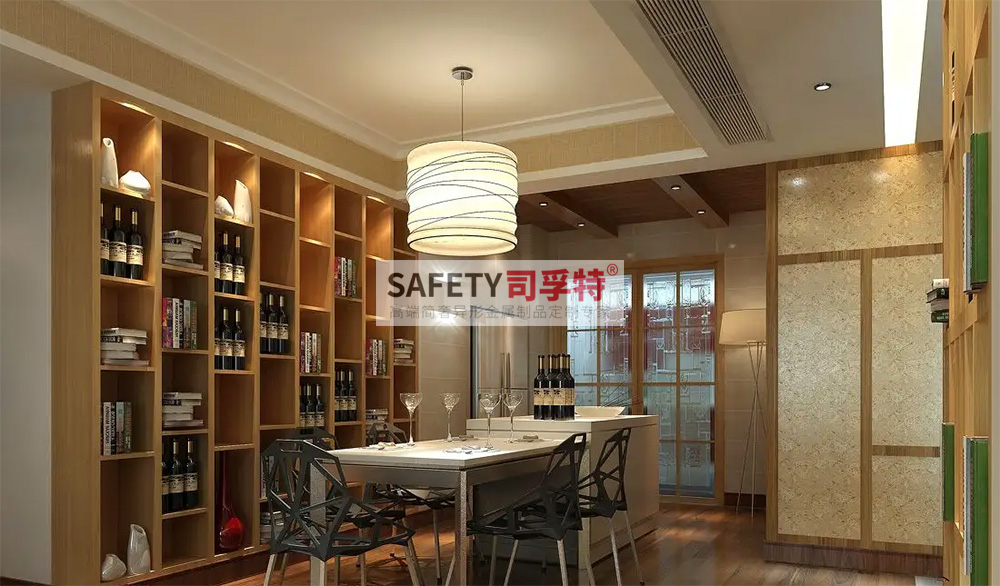 酒柜放到哪里合適？什么酒柜顯得高檔？【不銹鋼酒柜(圖4)