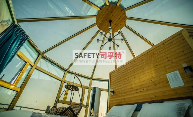 精制鋼透明民宿屋，仰望星空如夢似幻，浪漫至極(圖1)