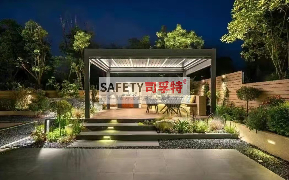 新中式景觀涼亭設(shè)計(jì)有哪些注意事項(xiàng)[精致不銹鋼涼亭，鋁藝涼亭](圖1)